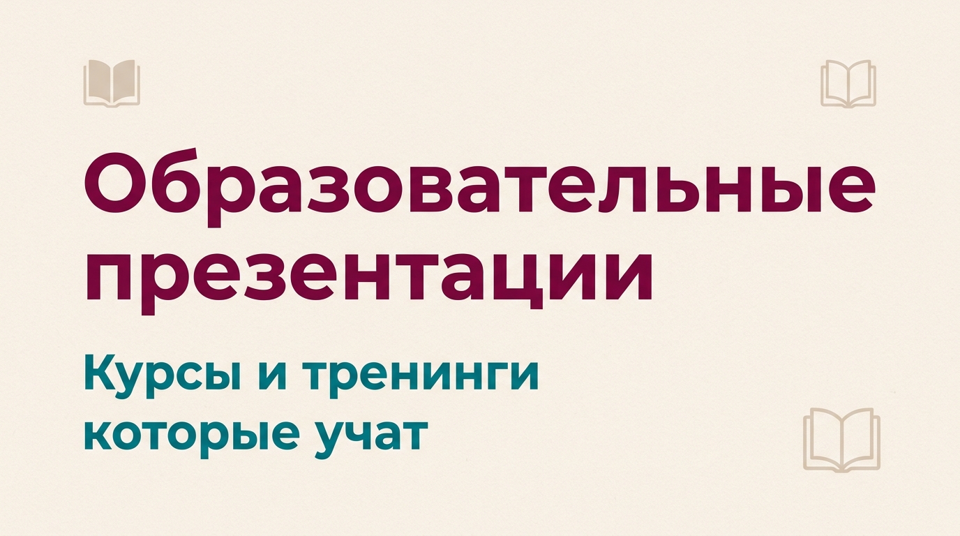 Образовательные презентации — пример работы