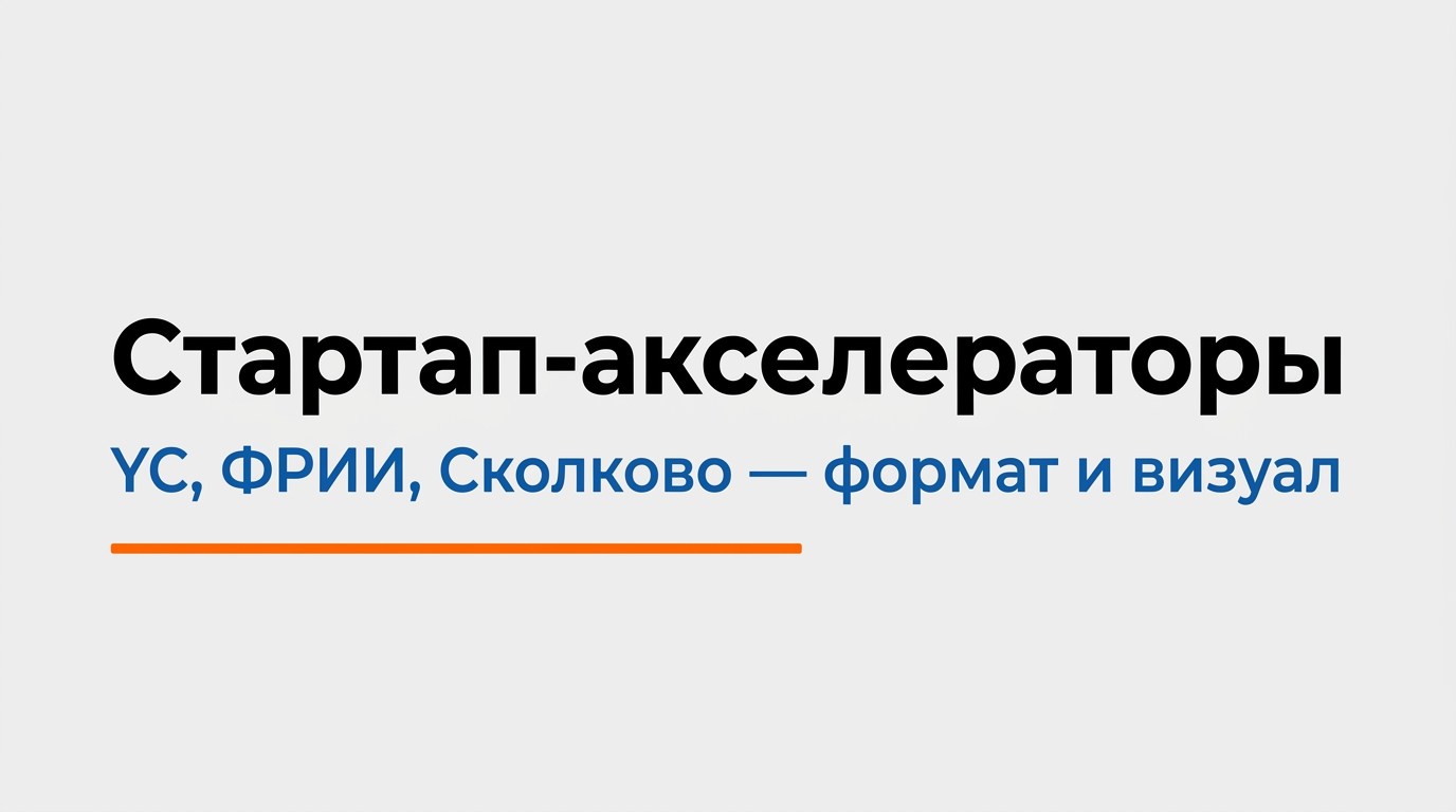 Стартап-акселераторы — пример работы