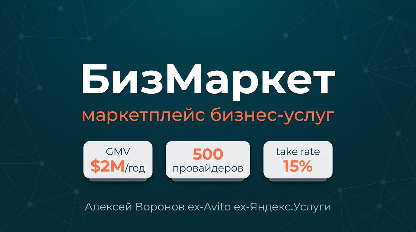 Pitch deck для маркетплейса — посевной раунд